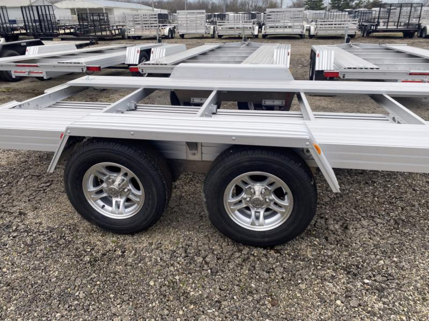 New 2025 Trailex CT-8055EB ALL ALUMINUM OPEN CAR TRAILER 6' 8" X 16 FT