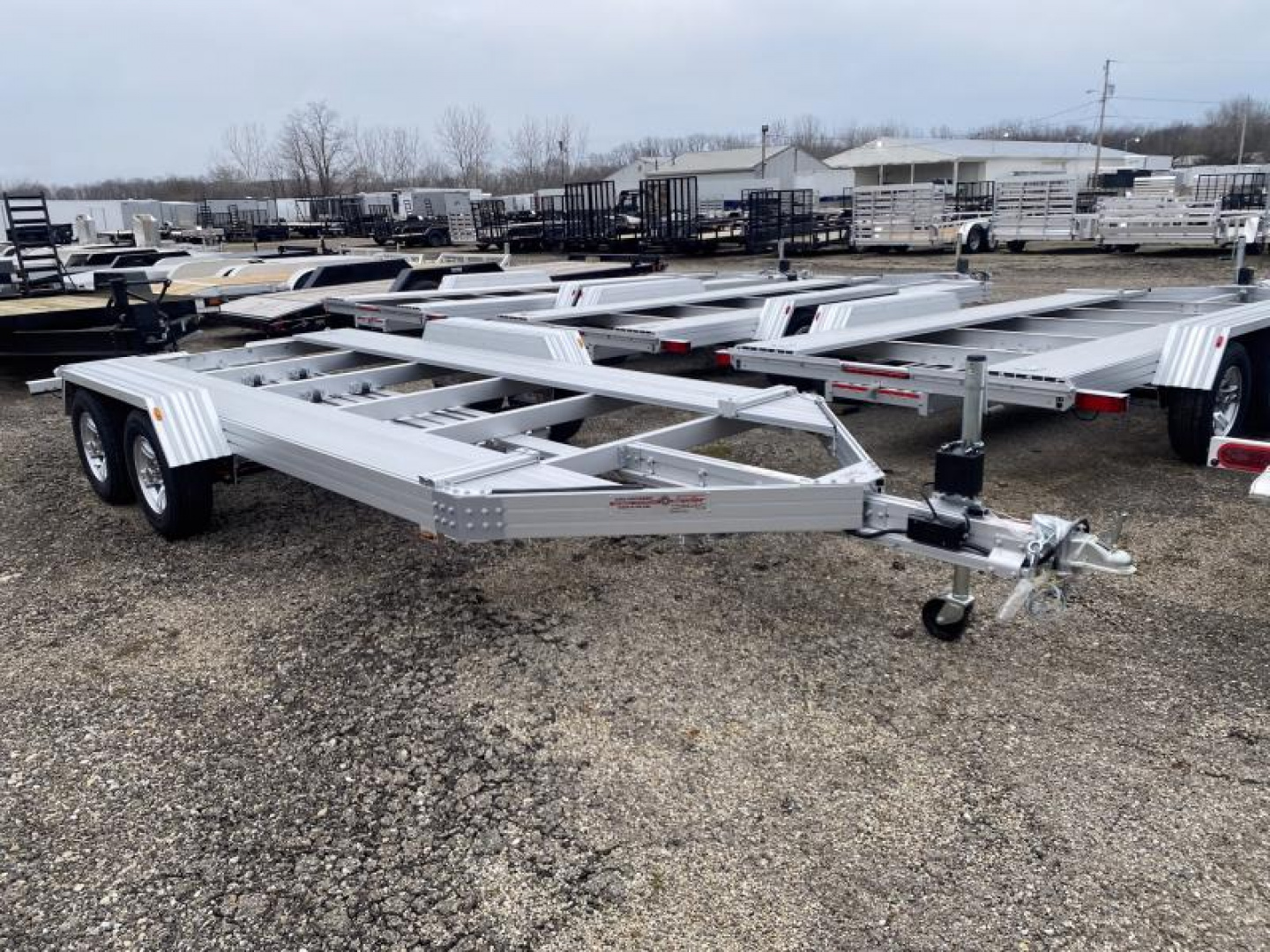 New 2025 Trailex CT-8055EB ALL ALUMINUM OPEN CAR TRAILER 6' 8" X 16 FT