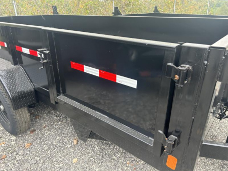 New 2024 Homesteader Trailer 7 X 14 FT DUMP TRAILER SIDE LOAD GATE 14K GVWR SCISSOR LIFT