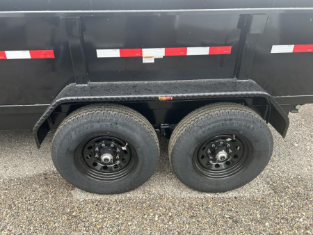 New 2024 Homesteader Trailer 7 X 14 FT DUMP TRAILER SIDE LOAD GATE 14K GVWR SCISSOR LIFT