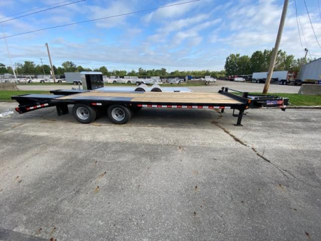 New 2022 Liberty 102 IN X 25 FT DECK OVER EQUIPMENT TRAILER WITH TANDEM DUALS