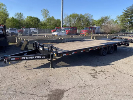 New 2025 PJ Trailers 102 IN X 24 FT DECK OVER FULL WIDTH MONSTER RAMPS 16K GVWR OIL BATH AXLES