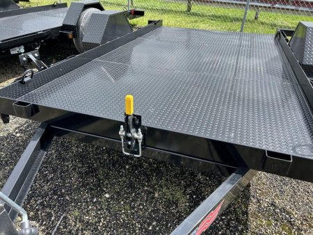 New 2024 Liberty 6 FT 6 IN X 12 FT TILT TRAILER 7K GVWR STEEL DECK