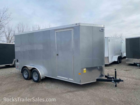 New 2022 Haulmark 7 X 16 FT CARGO ENCLOSED BARN DOOR V-NOSE TRANSPORT