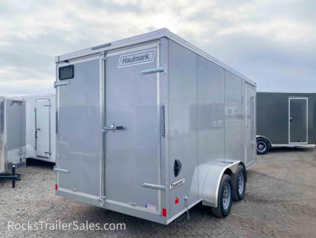 New 2022 Haulmark 7 X 16 FT CARGO ENCLOSED BARN DOOR V-NOSE TRANSPORT