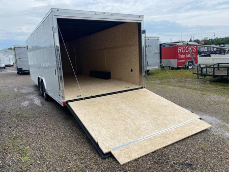 New 2022 US Cargo 24 FT ENCLOSED CAR HAULER SCREWLESS SIDES RAMP DOOR 6 FT 6 IN INTERIOR