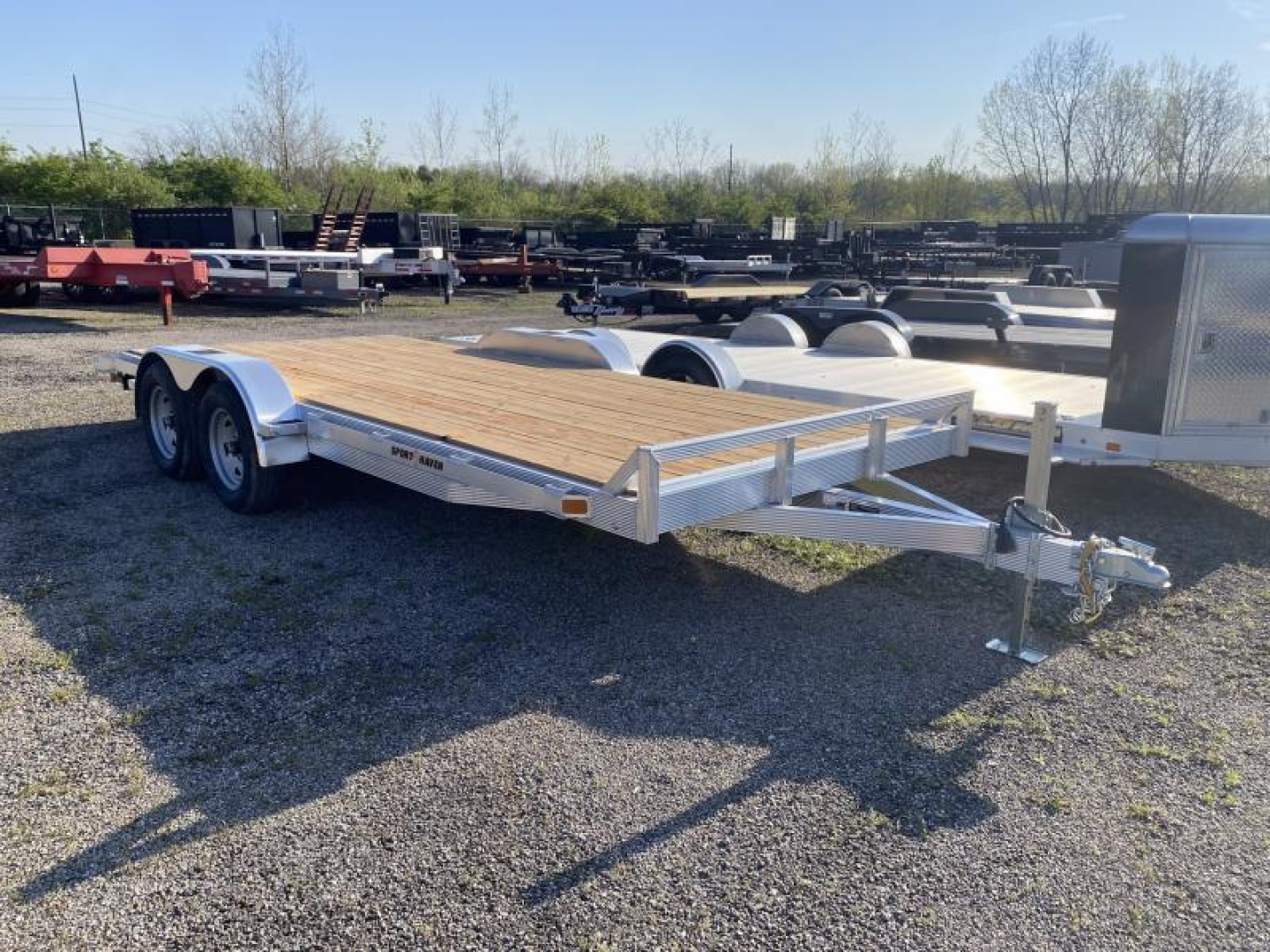 New 2025 Sport Haven 18 FT ALUMINUM CAR HAULER WOOD DECK 7K GVWR