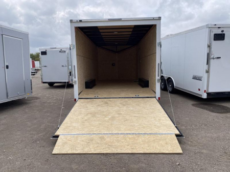 New 2025 Bravo Trailers 8.5 X 20 FT V-NOSE HERO ENCLOSED CARGO TRAILER 7 FT INT HT  WITH RAMP DOOR *FACTORY CLOSE OUT*