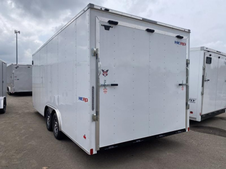 New 2025 Bravo Trailers 8.5 X 20 FT V-NOSE HERO ENCLOSED CARGO TRAILER 7 FT INT HT  WITH RAMP DOOR *FACTORY CLOSE OUT*