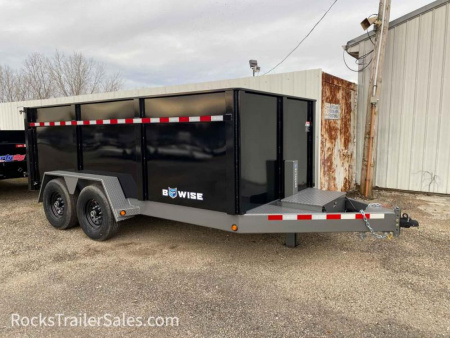 New 2022 BWISE 14 FT HIGH SIDE DUMP TRAILER