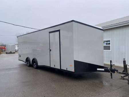 New 2025 Bravo Trailers SCOUT 24 FT ENCLOSED CAR HAULER 7 FT INT BLACK OUT TRIM 10K GVWR