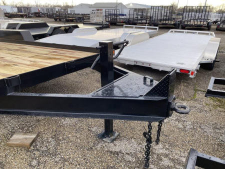 New 2025 Winston 7 TON 7 X 20 FT SKID STEER TRAILER SPRING ASSIST RAMPS