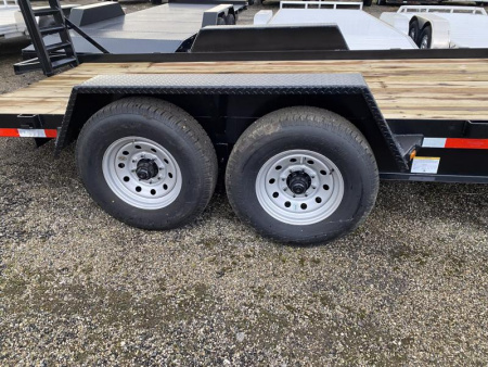New 2025 Winston 7 TON 7 X 20 FT SKID STEER TRAILER SPRING ASSIST RAMPS