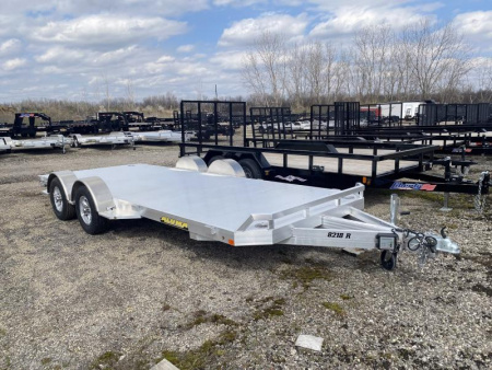 New 2025 Aluma 8218 18 FT TANDEM AXLE ALUMINUM CAR HAULER 7K