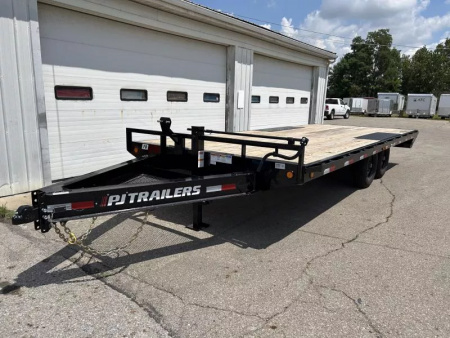 New 2026 PJ Trailers 102 IN X 20 FT DECK OVER WITH PULL OUT RAMPS 14K GVWR