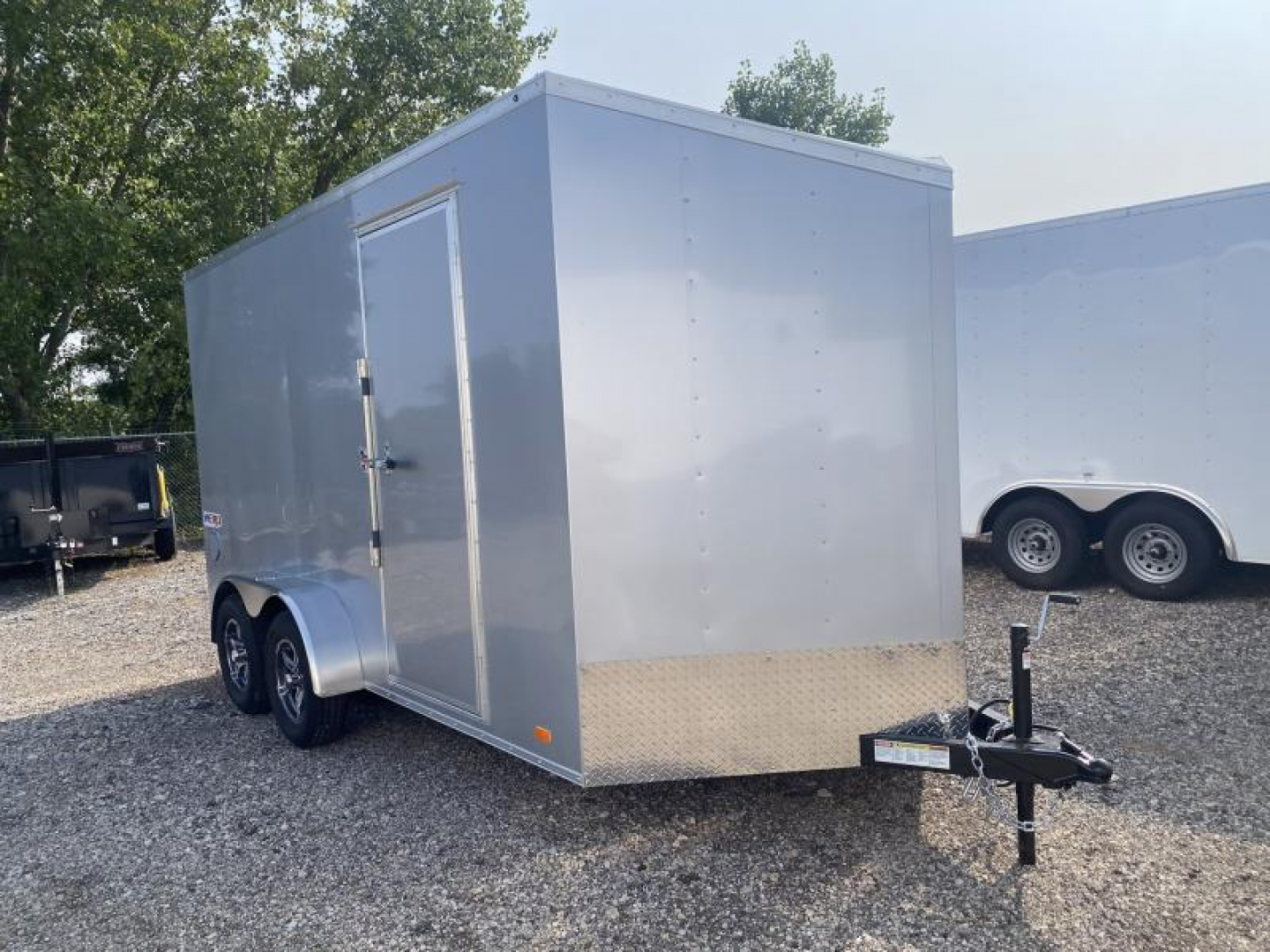 New 2025 Bravo Trailers 7 X 14 FT V-NOSE HERO CARGO TRAILER 7 FT INTERIOR HT WITH RAMP DOOR *FACTORY CLOSE OUT*