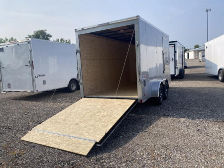 New 2025 Bravo Trailers 7 X 14 FT V-NOSE HERO CARGO TRAILER 7 FT INTERIOR HT WITH RAMP DOOR *FACTORY CLOSE OUT*