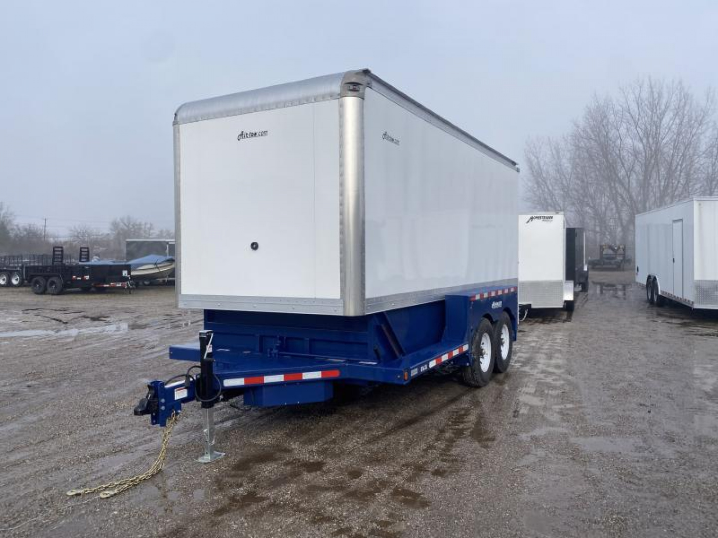 New 2024 Air Tow 6 FT 3 IN X 16 FT ENCLOSED LOWERING EQUIPMENT TRAILER WITH ROLL UP DOOR