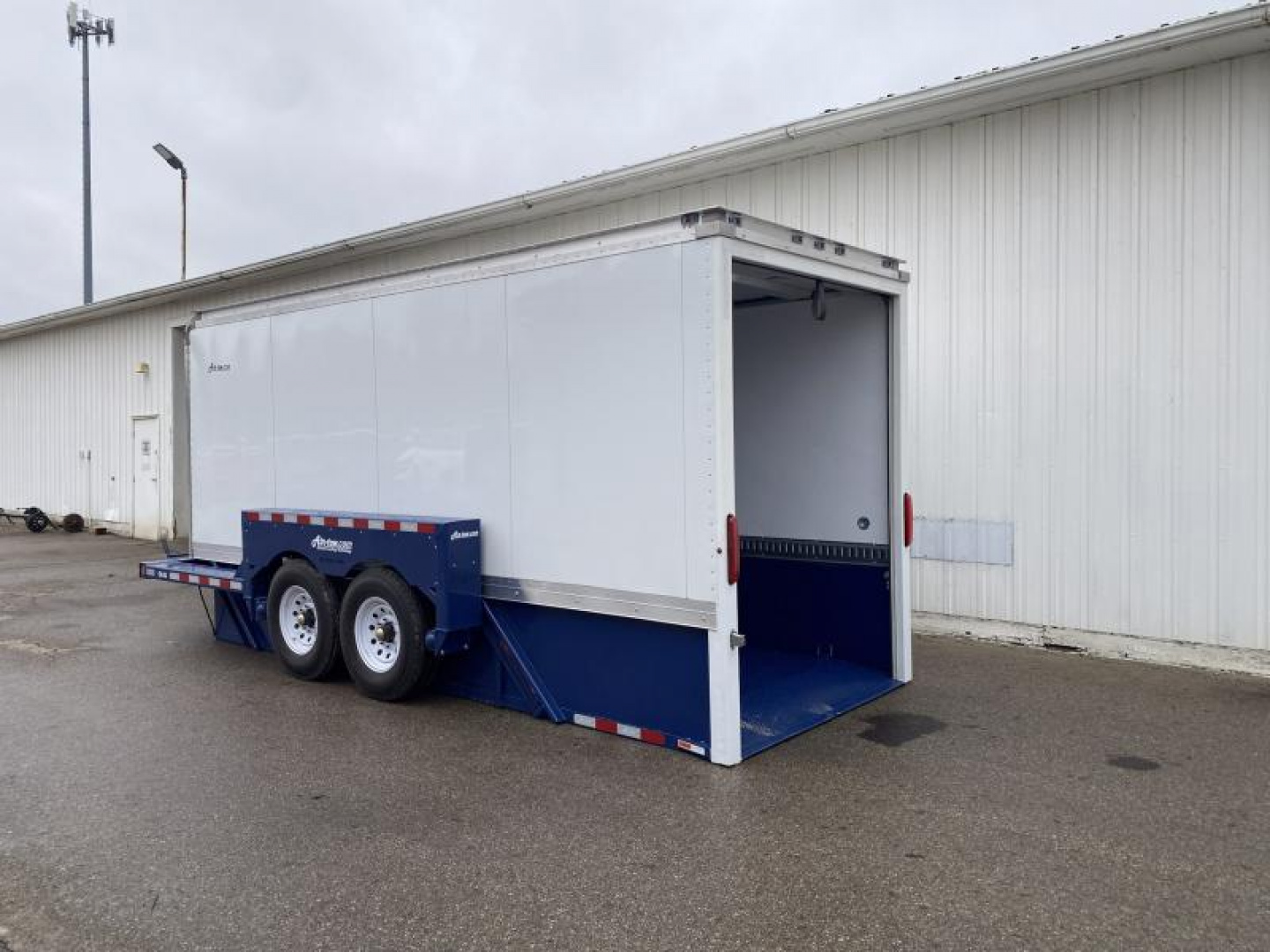New 2024 Air Tow 6 FT 3 IN X 16 FT ENCLOSED LOWERING EQUIPMENT TRAILER WITH ROLL UP DOOR