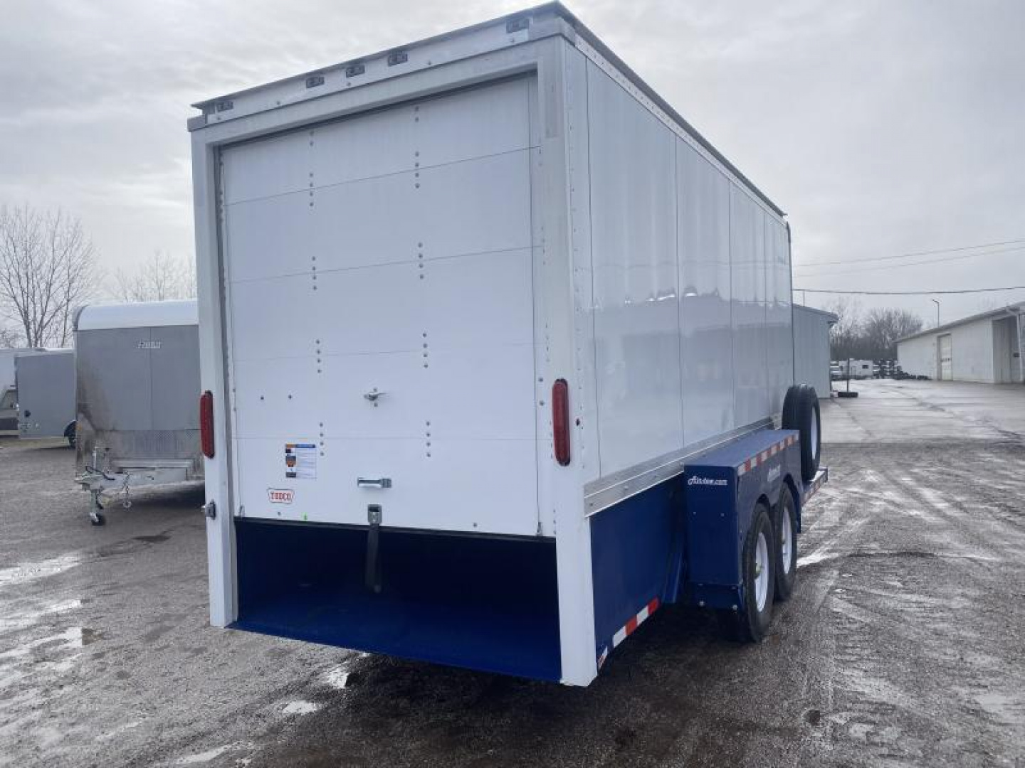 New 2024 Air Tow 6 FT 3 IN X 16 FT ENCLOSED LOWERING EQUIPMENT TRAILER WITH ROLL UP DOOR
