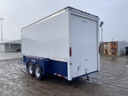New 2024 Air Tow 6 FT 3 IN X 16 FT ENCLOSED LOWERING EQUIPMENT TRAILER WITH ROLL UP DOOR