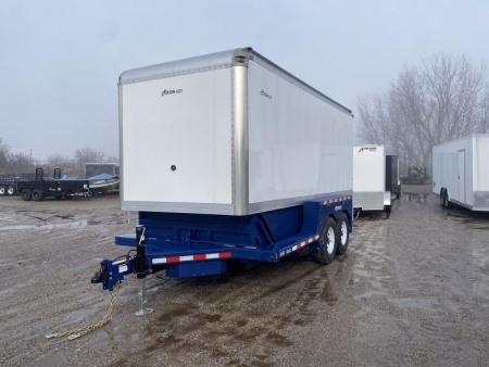 New 2024 Air Tow 6 FT 3 IN X 16 FT ENCLOSED LOWERING EQUIPMENT TRAILER WITH ROLL UP DOOR