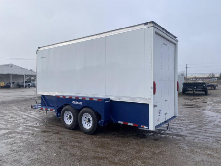 New 2024 Air Tow 6 FT 3 IN X 16 FT ENCLOSED LOWERING EQUIPMENT TRAILER WITH ROLL UP DOOR