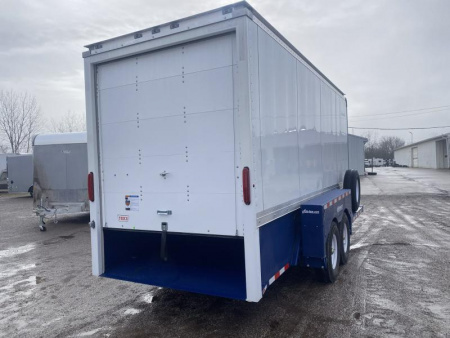 New 2024 Air Tow 6 FT 3 IN X 16 FT ENCLOSED LOWERING EQUIPMENT TRAILER WITH ROLL UP DOOR