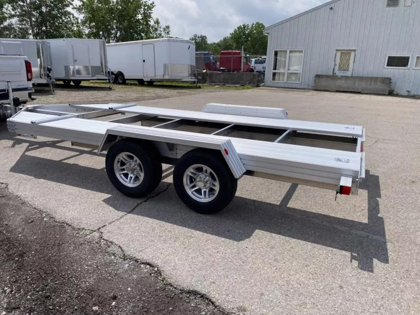 New 2025 Trailex CT-8455EB ALL ALUMINUM OPEN CAR TRAILER 84" X 16 FT