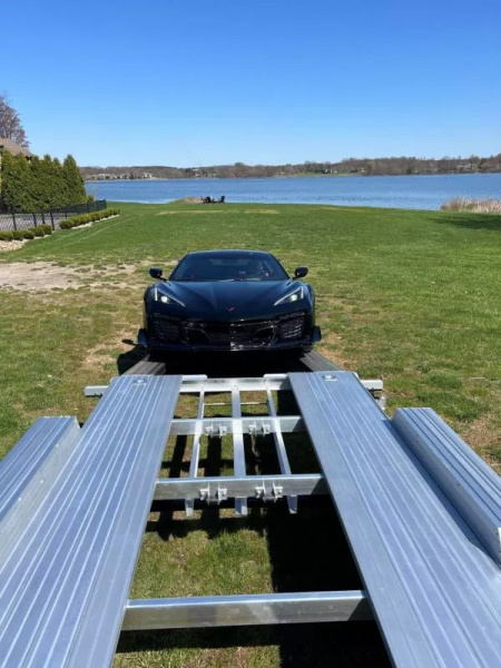 New 2025 Trailex CT-8455EB ALL ALUMINUM OPEN CAR TRAILER 84" X 16 FT