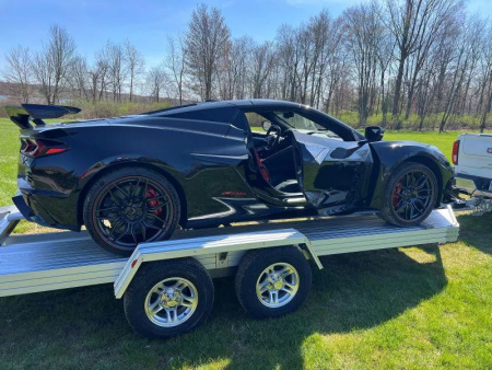 New 2025 Trailex CT-8455EB ALL ALUMINUM OPEN CAR TRAILER 84" X 16 FT