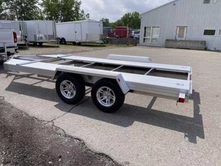 New 2025 Trailex CT-8455EB ALL ALUMINUM OPEN CAR TRAILER 84  X 16 FT