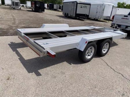 New 2025 Trailex CT-8455EB ALL ALUMINUM OPEN CAR TRAILER 84" X 16 FT