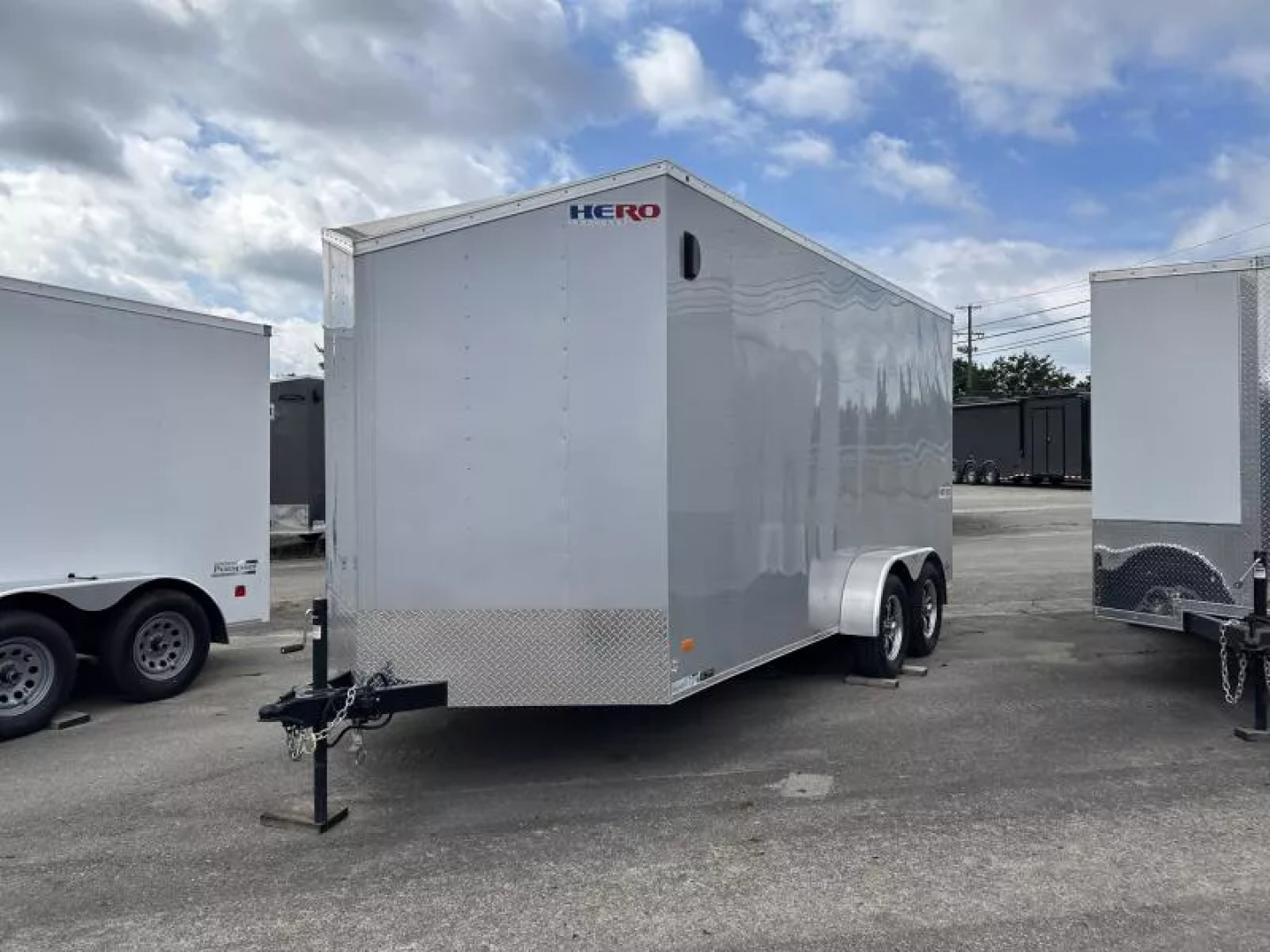 New 2025 Bravo Trailers 7 X 16 FT HERO CARGO TRAILER 7 FT INTERIOR HEIGHT WITH RAMP DOOR *FACTORY CLOSEOUT*