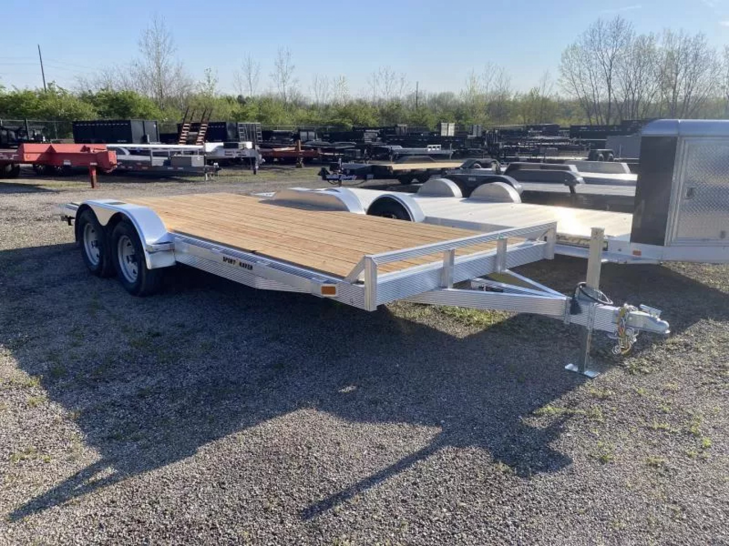 New 2025 Sport Haven 18 FT ALUMINUM CAR HAULER WOOD DECK 7K GVWR