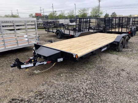 New 2025 Liberty 83 IN X 18 FT STEEL FRAME CAR HAULER 7K GVWR