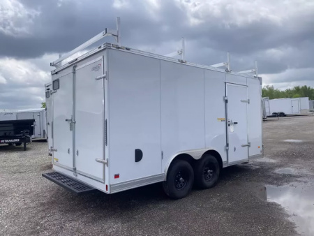 New 2025 Bravo Trailers 8.5 X 16 FT TRADESMAN CONTRACTOR TRAILER DOUBLE REAR DOORS 10K GVWR *FACTORY CLOSE OUT*