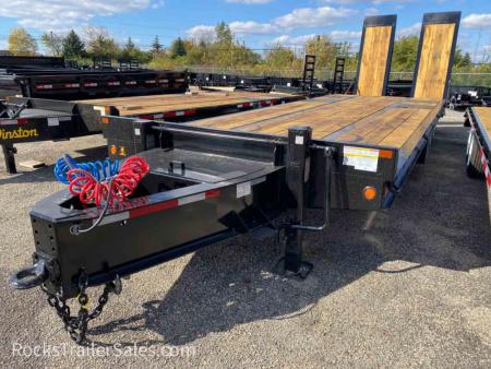 New 2023 Winston 22.5 TON PRO PAVER TRAILER 102  WIDE ABS AIR BRAKES WITH HYDRAULIC RAMPS