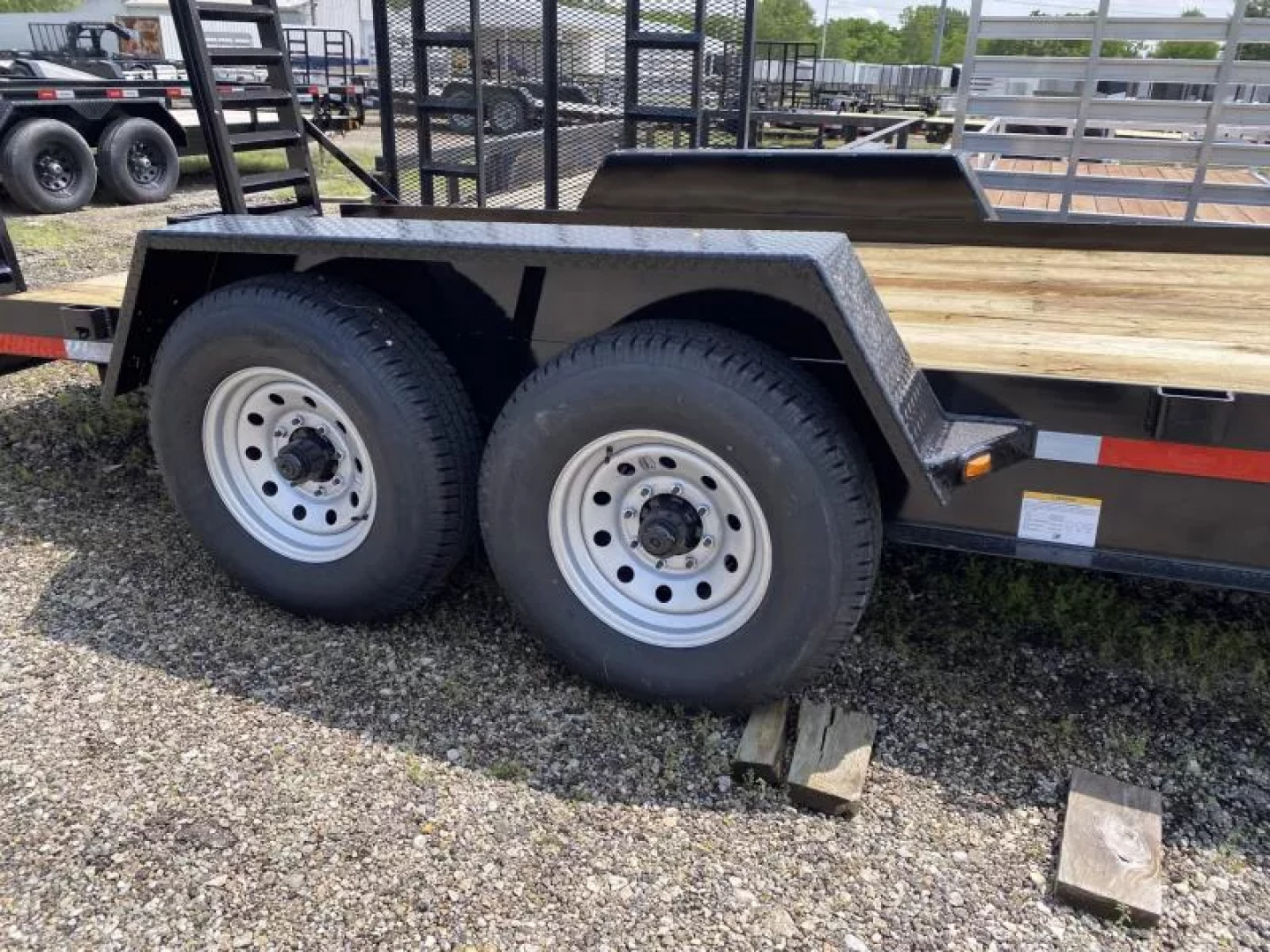 New 2026 Winston 7 TON 7 X 18 FT SKID STEER TRAILER SPRING ASSIST RAMPS