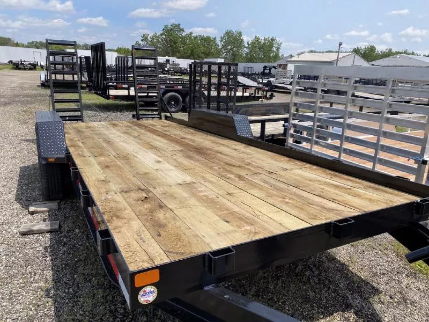 New 2026 Winston 7 TON 7 X 18 FT SKID STEER TRAILER SPRING ASSIST RAMPS