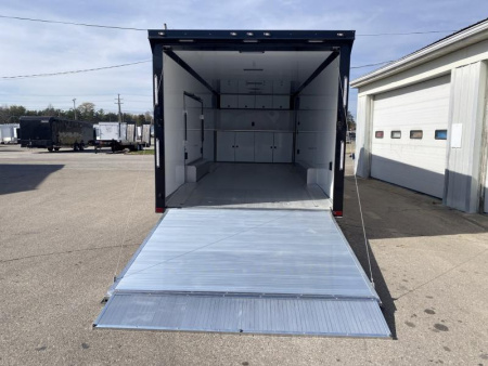 New 2023 ATC 24 FT ROM 500 ALUMINUM ENCLOSED RACE CAR HAULER WITH ESCAPE DOOR AND ALUMINUM FLOOR
