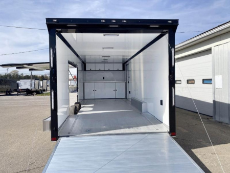 New 2023 ATC 24 FT ROM 500 ALUMINUM ENCLOSED RACE CAR HAULER WITH ESCAPE DOOR AND ALUMINUM FLOOR