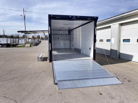New 2023 ATC 24 FT ROM 500 ALUMINUM ENCLOSED RACE CAR HAULER WITH ESCAPE DOOR AND ALUMINUM FLOOR