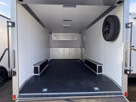 New 2025 Bravo Trailers 20 FT SCOUT PERFORMANCE ENCLOSED CAR HAULER WITH RAMP DOOR 10K GVWR *FACTORY CLOSE OUT*