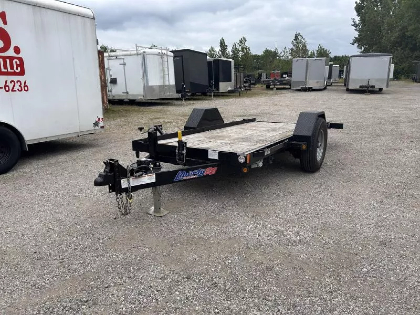 Used 2022 Liberty 5 X 12 FT TILT TRAILER WOOD DECK 7K