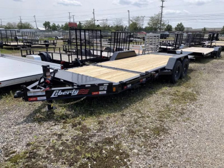 New 2025 Liberty 83 IN X 20 FT WOOD FLOOR TILT EQUIPMENT TRAILER 15K GVWR