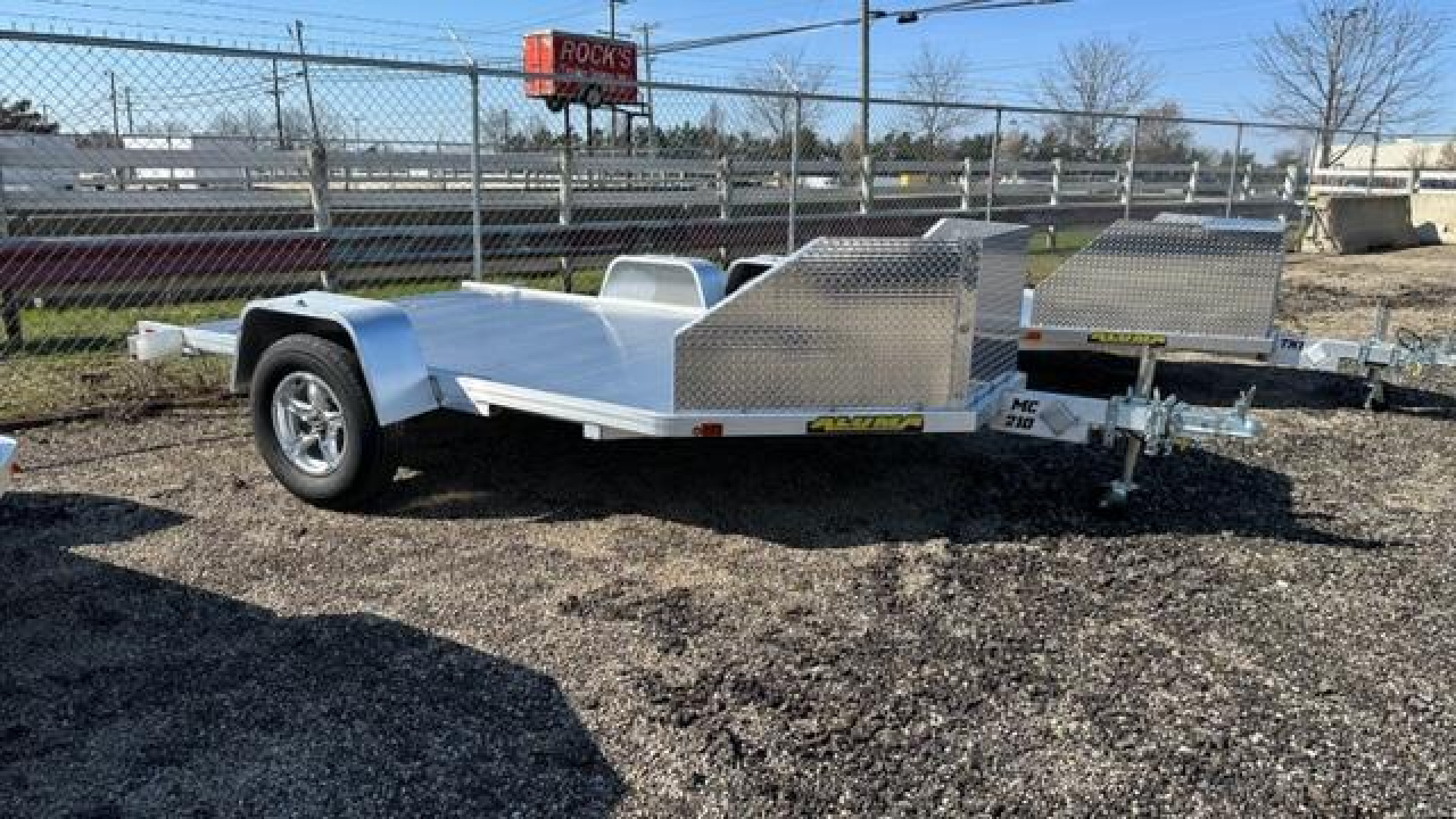 New 2023 Aluma MC210 ALUMINUM TWO PLACE MOTORCYCLE TRAILER