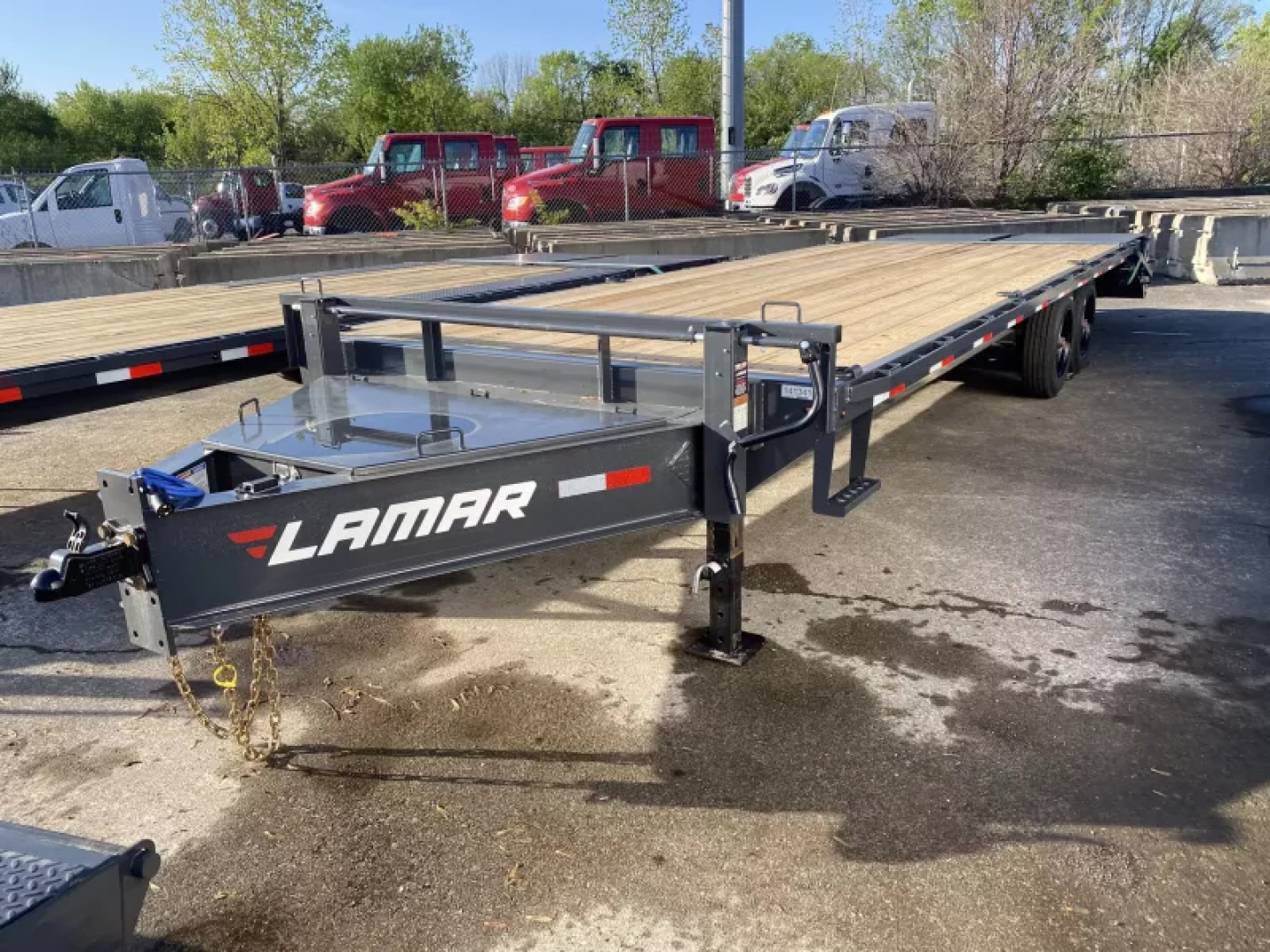 New 2025 Lamar Trailers 102 IN X 25 FT DECK OVER FULL WIDTH RHINO RAMPS 16K GVWR
