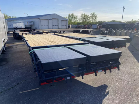 New 2025 Lamar Trailers 102 IN X 25 FT DECK OVER FULL WIDTH RHINO RAMPS 16K GVWR