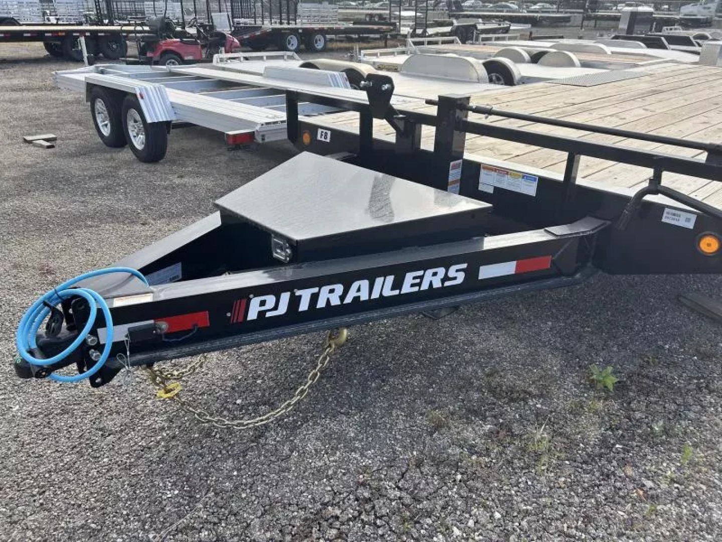 New 2026 PJ Trailers 102 IN X 20 FT DECK OVER WITH PULL OUT RAMPS TOOLBOX 14K GVWR